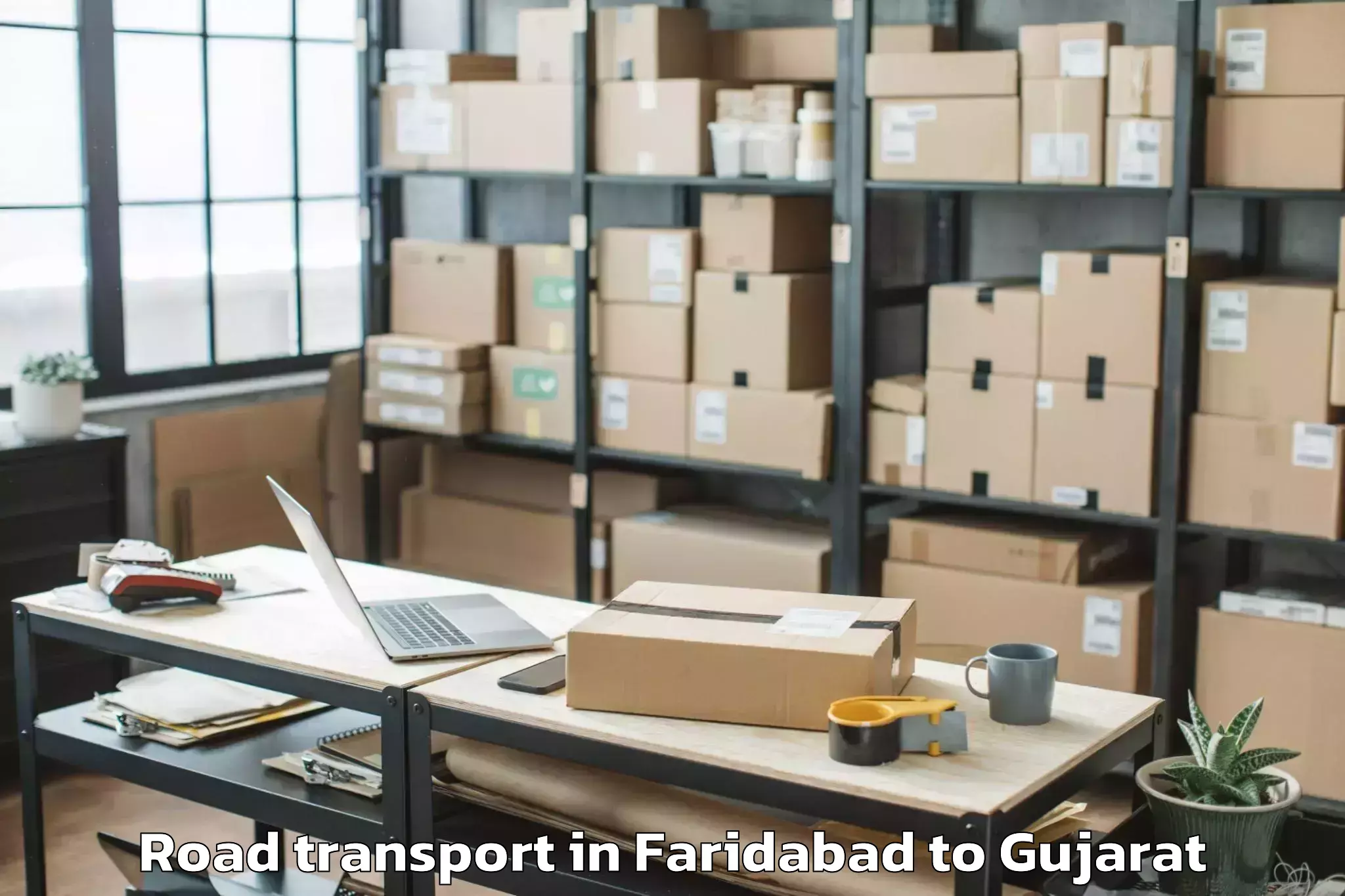 Faridabad to Mahudha Road Transport